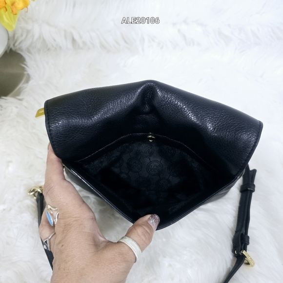 Michael Kors Black Leather Crossbody Bag - Picture 10 of 15
